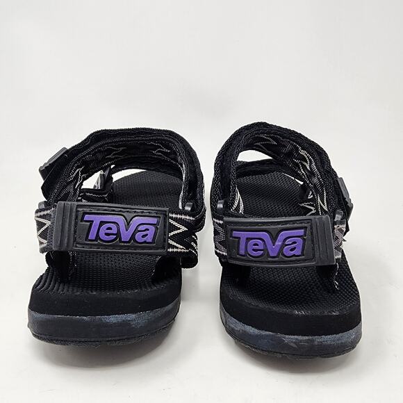 Vintage Teva Sandals Men 9 USA Made Grey Black Zigzag Sport Water Fishing Shoes - Picture 5 of 11